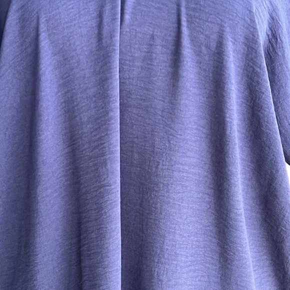 0051/ Navy Color Kaftan with Polyester Crinkle Crepe Material - Picture 6 of 9